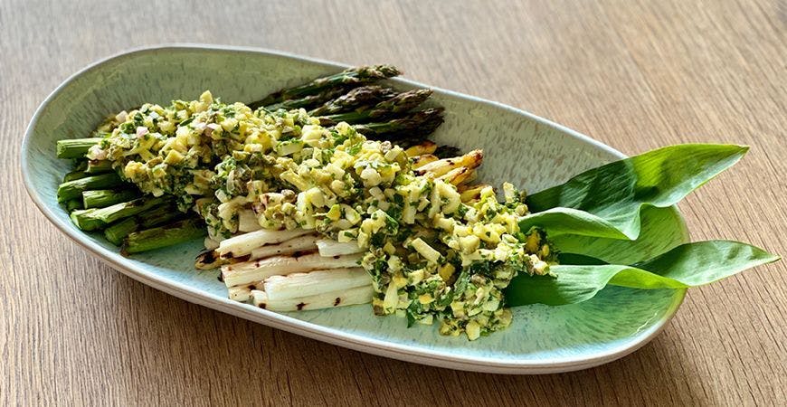 Grillede asparges