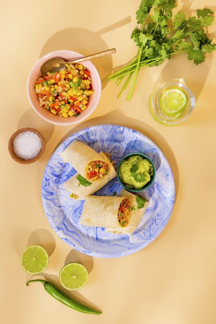 Burrito med mexikrydret kylling 