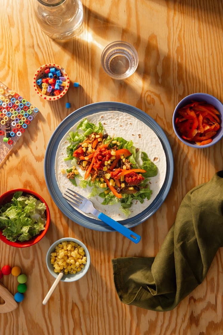 Mexi-ruller med majs og mild salsa
