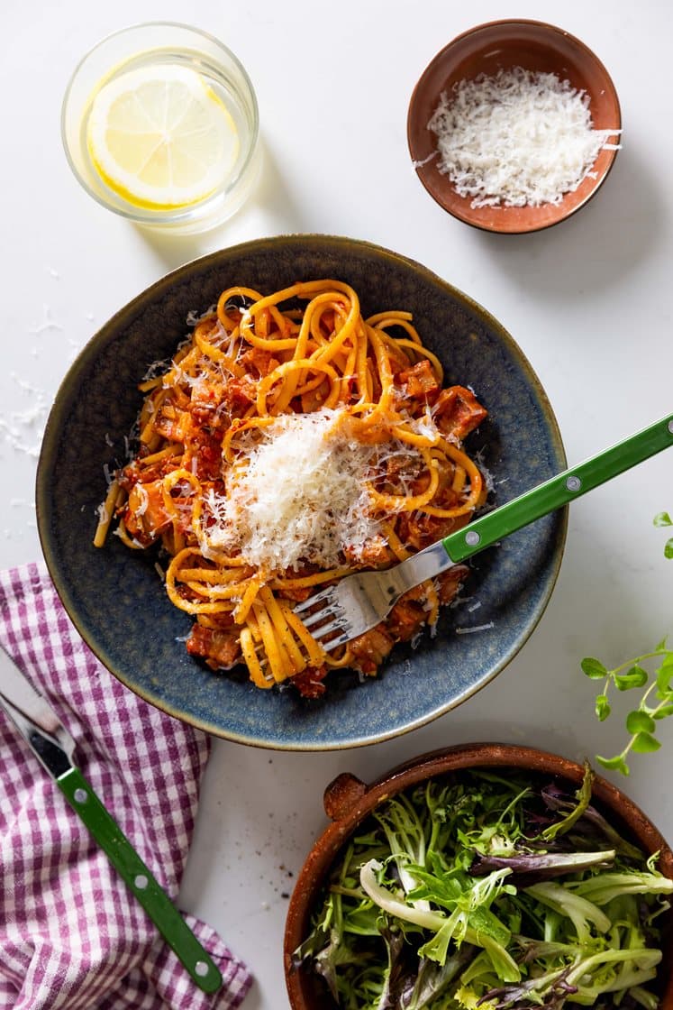 Linguine all´amatriciana 