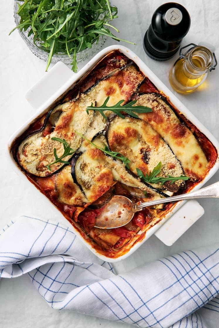 Lasagne alle melanzane - vegetarisk auberginelasagne